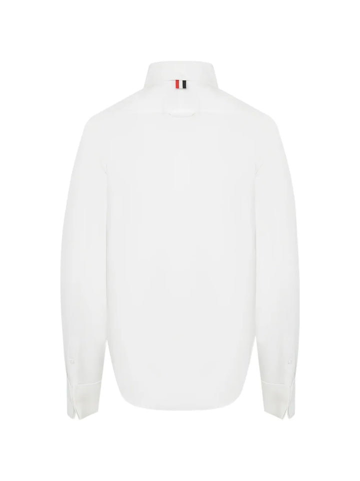 Plisse Bib Button Down Shirt