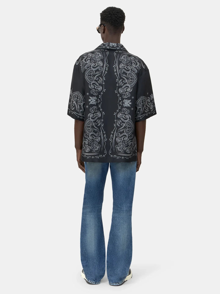 AMIRI Bandana Paint Bowling Shirt