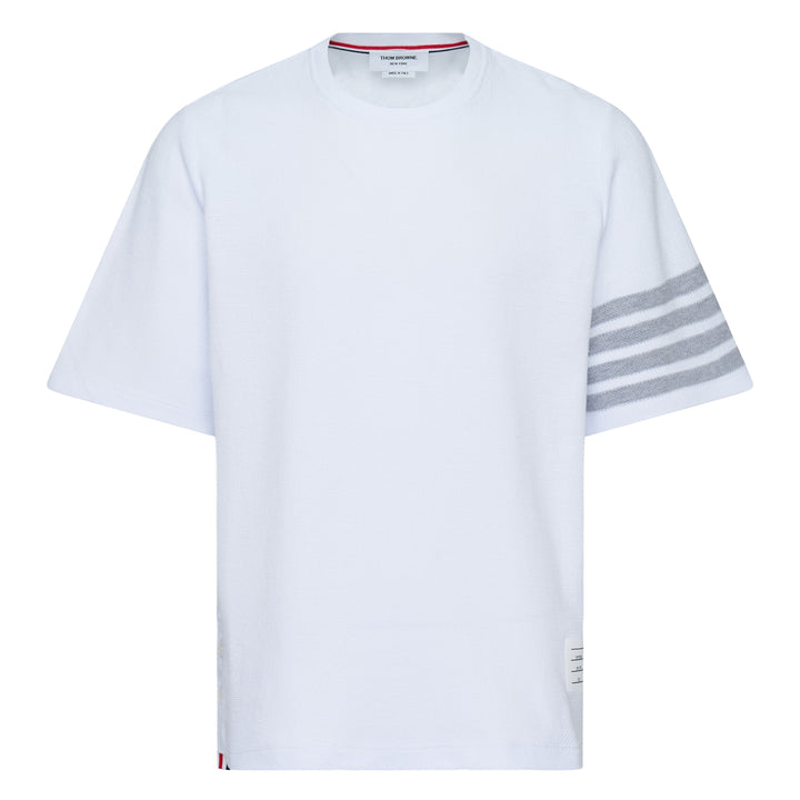 4-Bar Textured Short Sleeve Tee