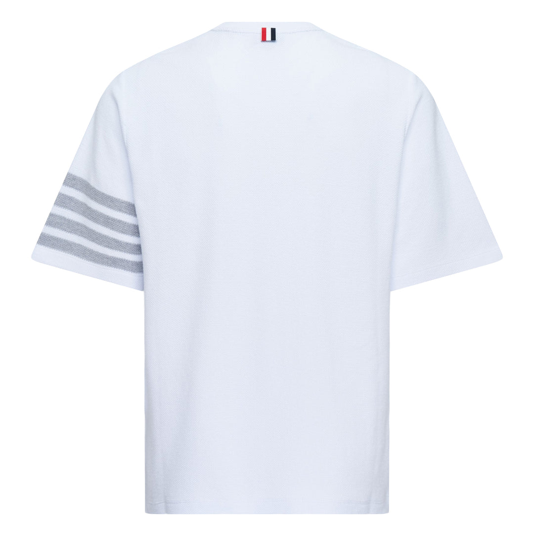 4-Bar Textured Short Sleeve Tee