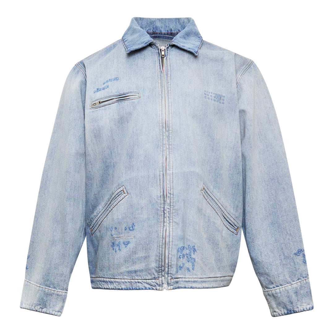 MM6 Sportsjacket Blue Denim Wash – Available at Club 21, Official Retailer in Singapore, Malaysia & Thailand with Global Shipping Online