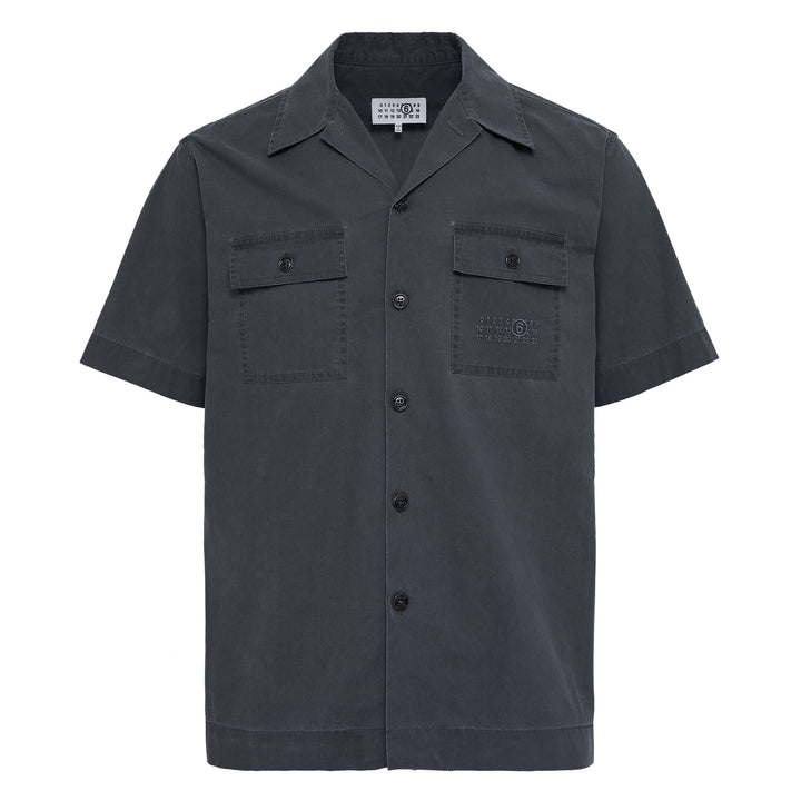 Short Sleeve Washed Cotton Shirt