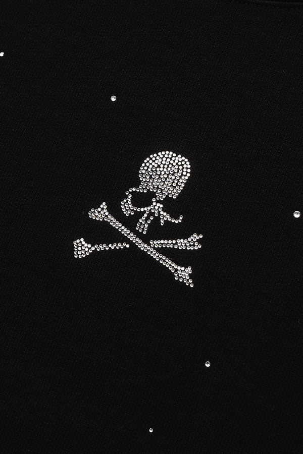 Boxy Fit Swarovski Crystals Sweatshirt