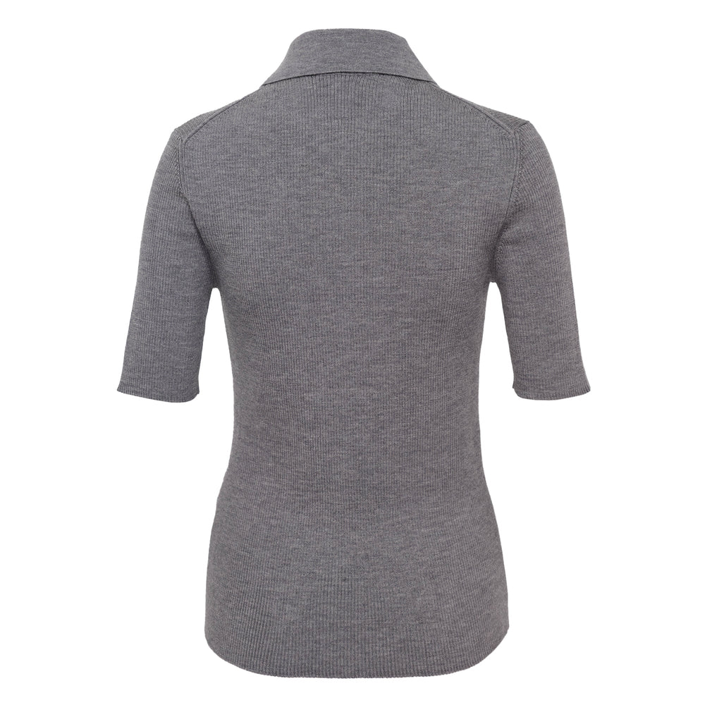 Jil Sander Polo Shirt Superfine Merino Wool - view 2