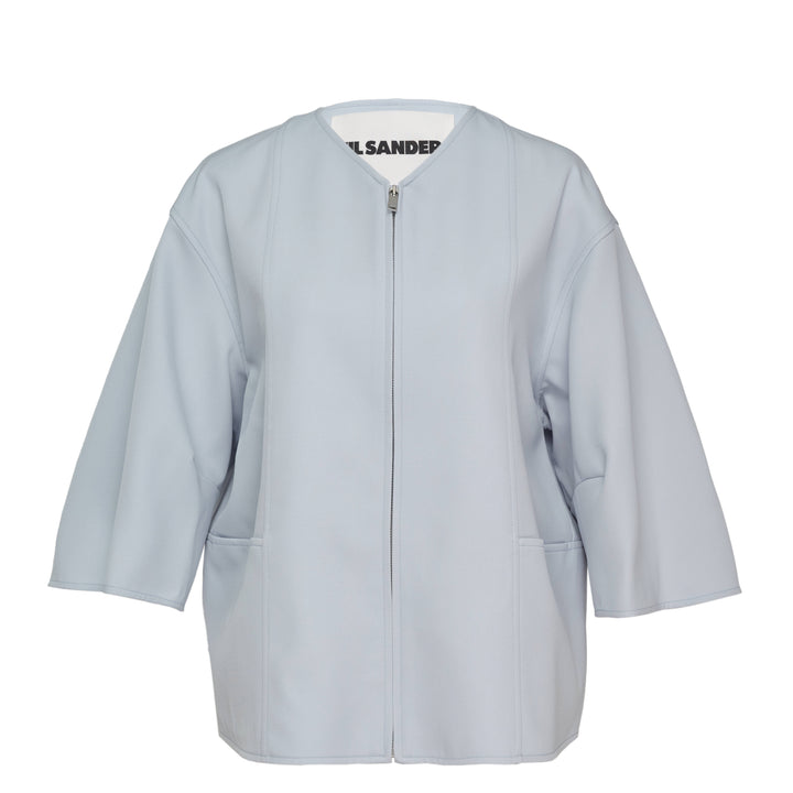 Sharp Wool Gabardine Jacket