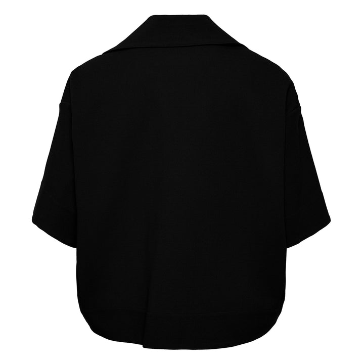 Polo Short Sleeve Crepe Textured