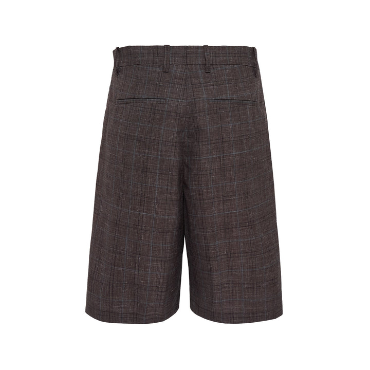 Wool Linen Trouser Shorts