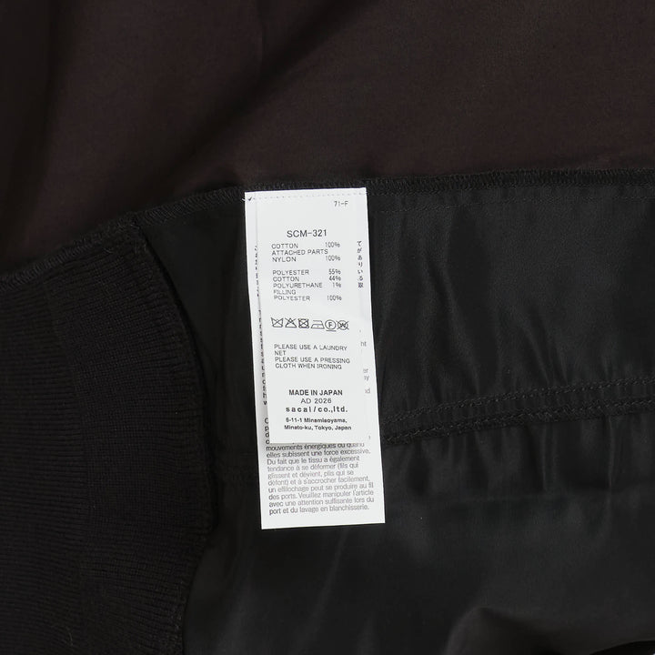 sacai Cotton Poplin Shirt – Available at Club 21, Official Retailer in Singapore, Malaysia & Thailand with Global Shipping Online