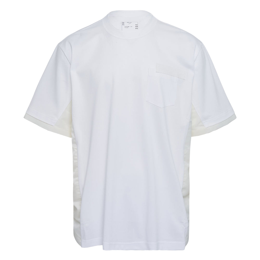 Nylon Twill Cotton Jersey T-Shirt