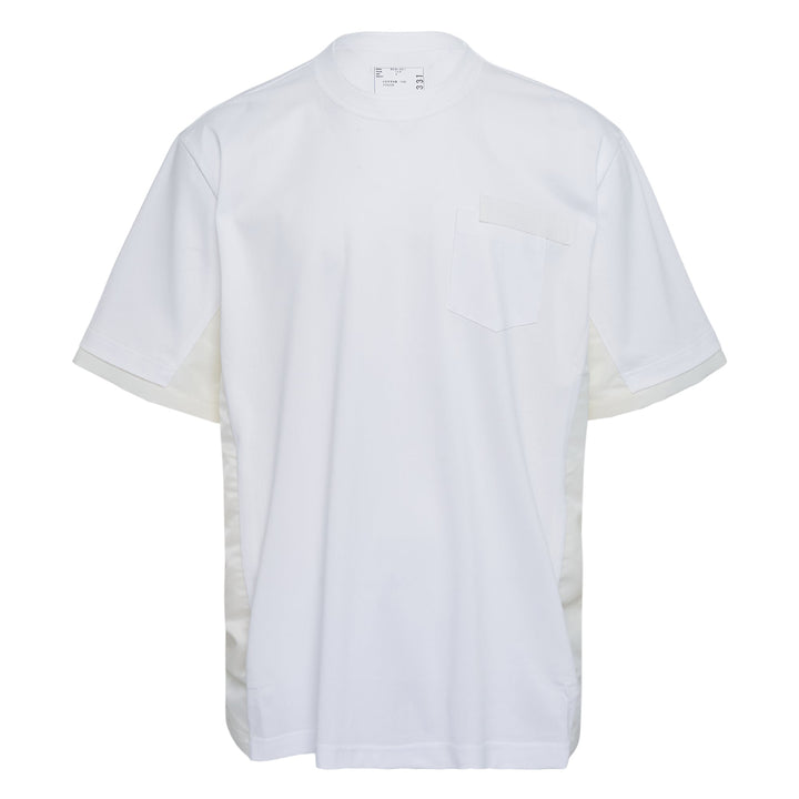 Nylon Twill Cotton Jersey T-Shirt