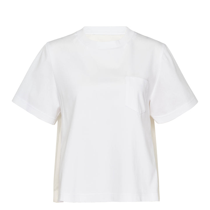 Nylon Twill Cotton Jersey T-Shirt