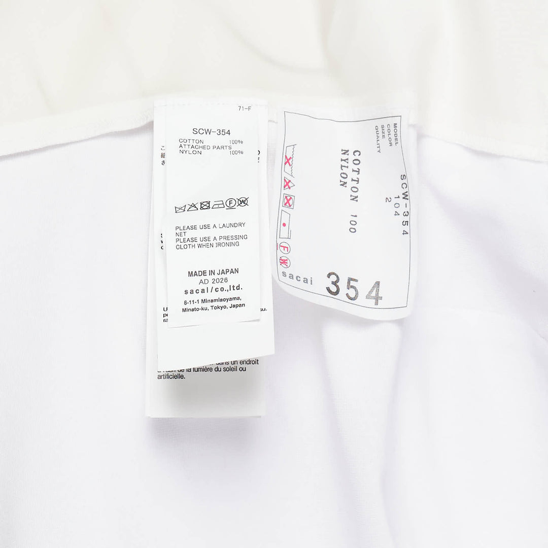 Nylon Twill Cotton Jersey T-Shirt