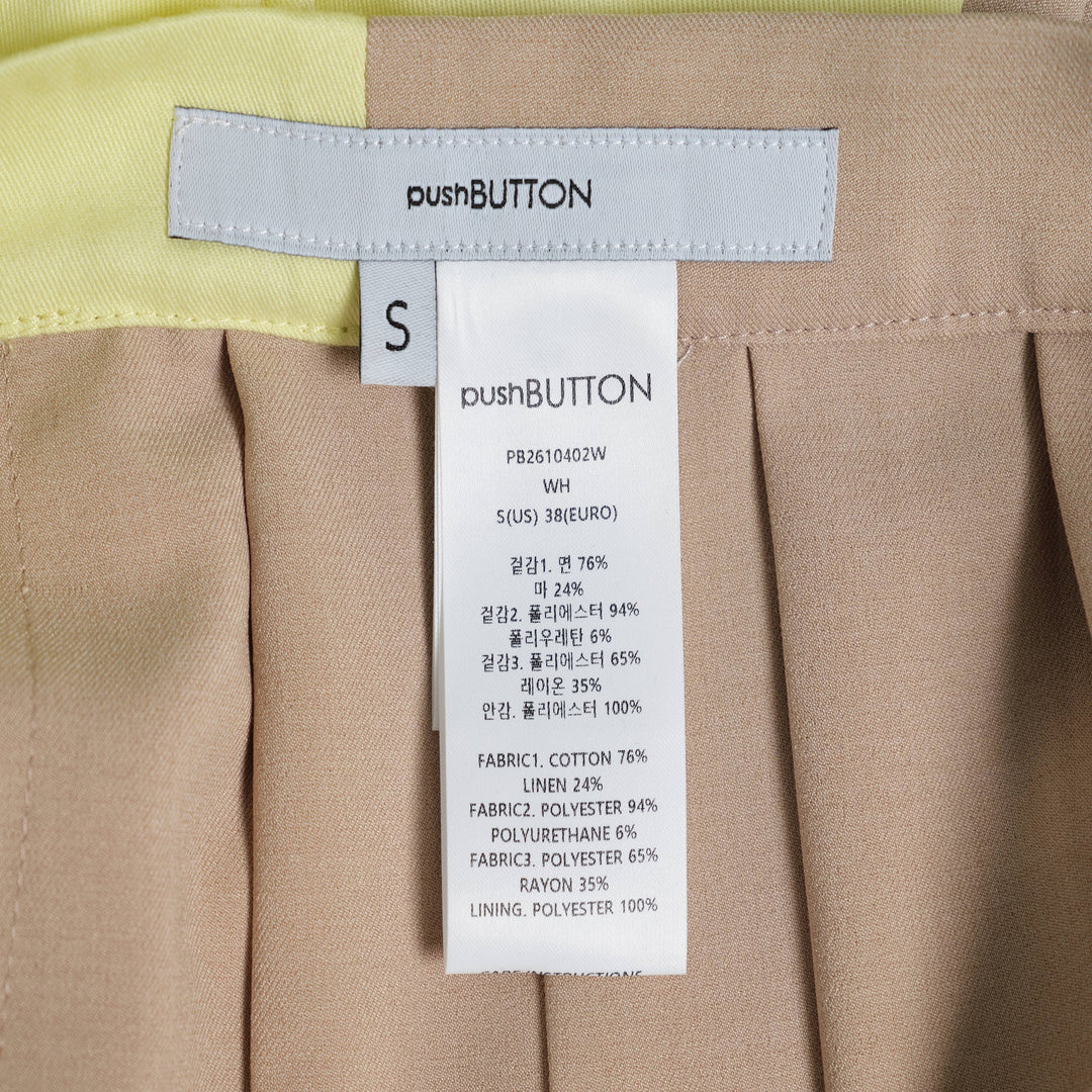 White Dot Midi Pleated Skirt