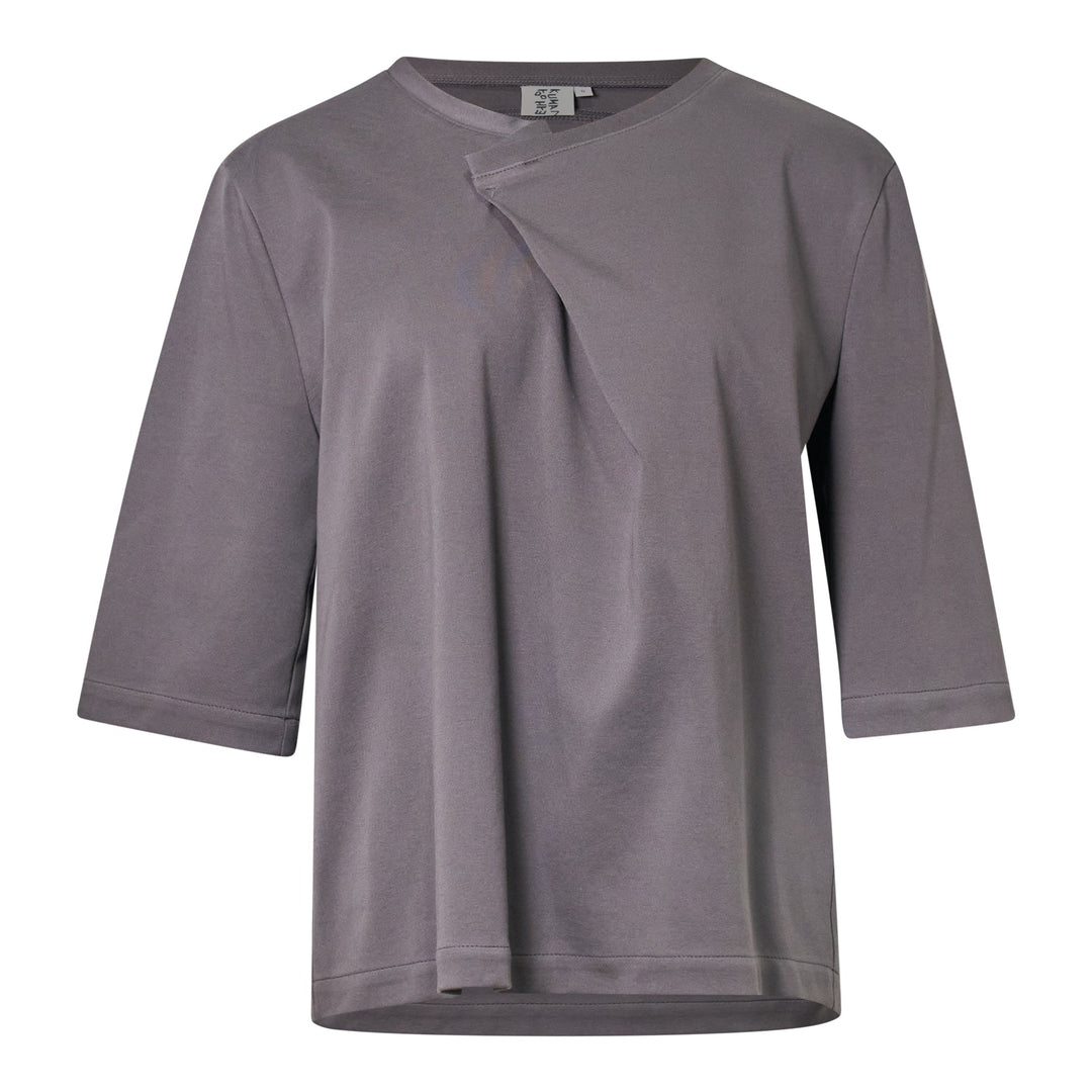 Gray Ponte Front T-Shirt