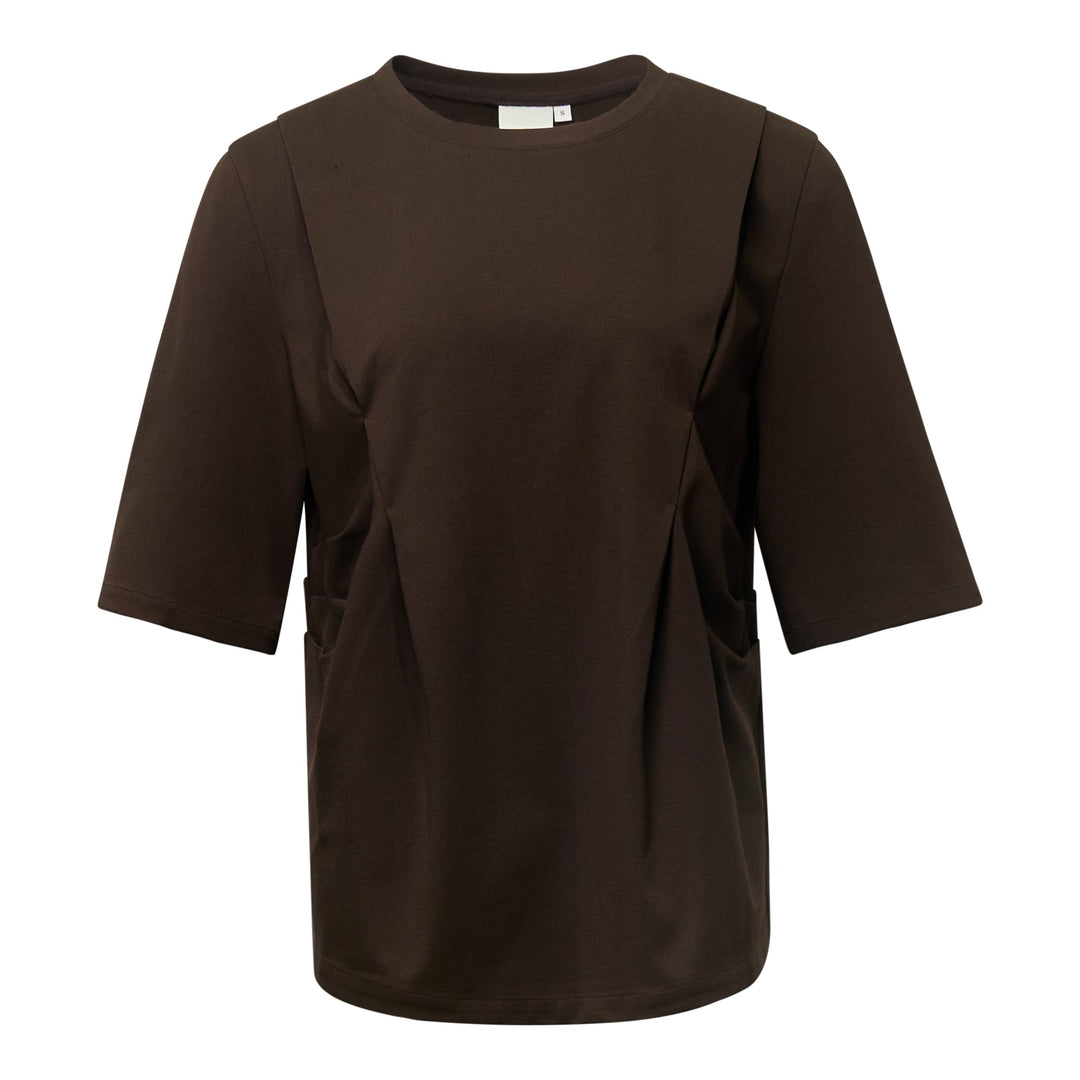 Brown Ponte T-Shirt