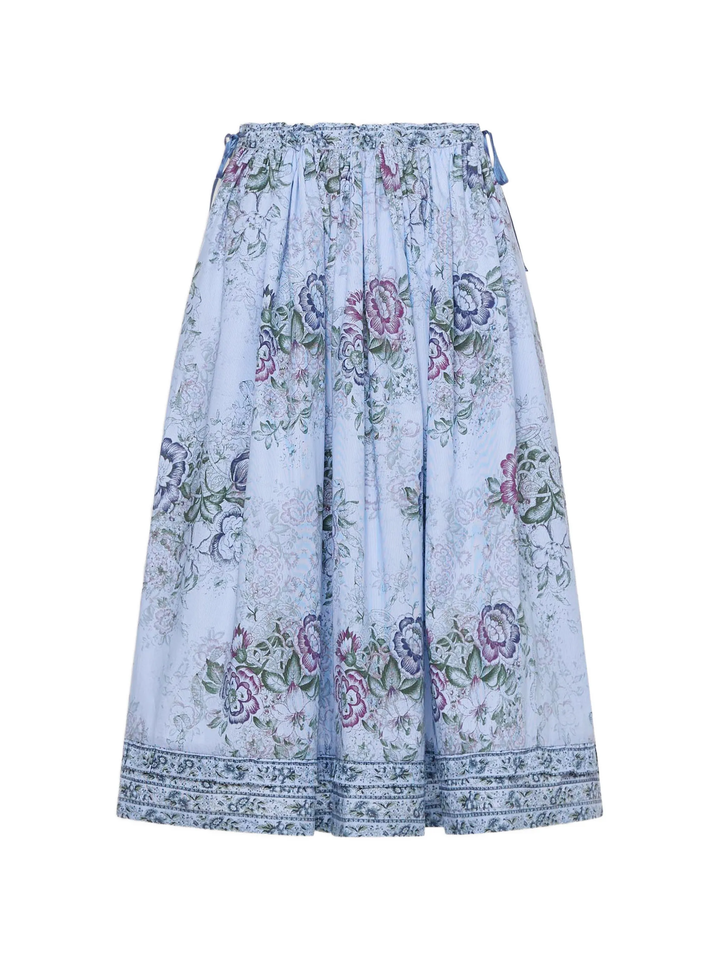 Floral Print Midi Skirt
