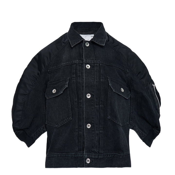 Denim x Nylon Twill Jacket