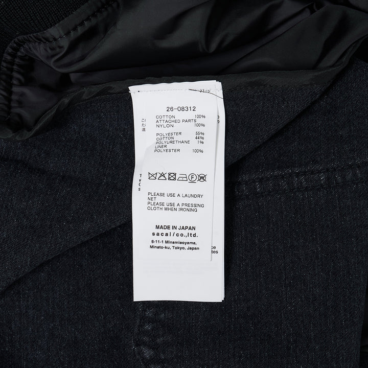 Denim x Nylon Twill Jacket