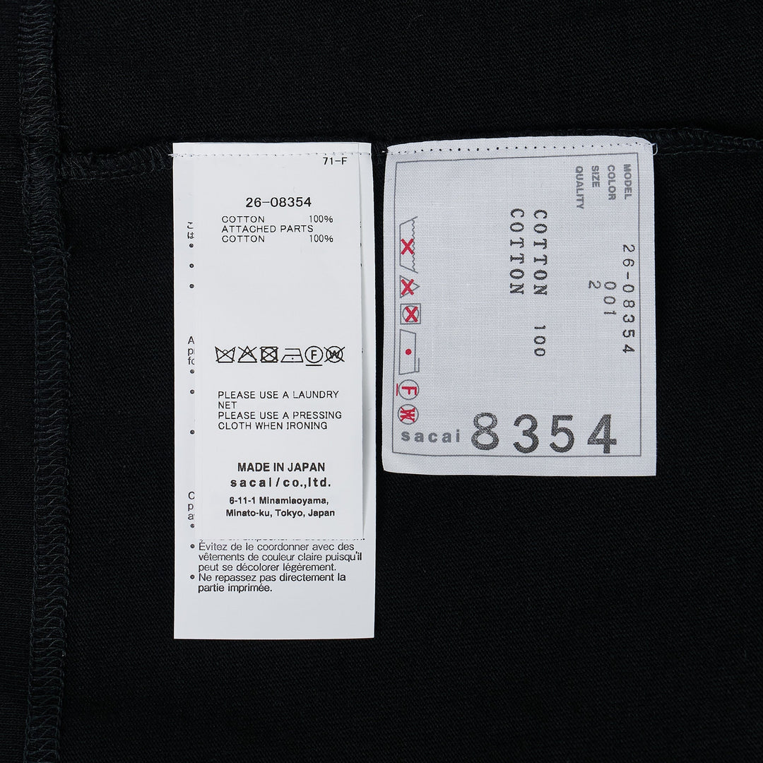 sacai Cotton Jersey T-Shirt