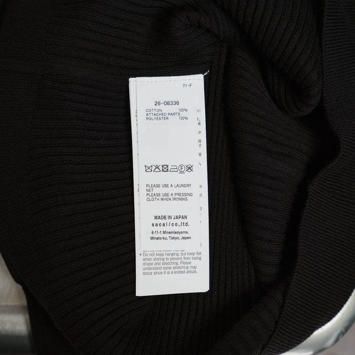 Satin x Cotton Knit Pullover