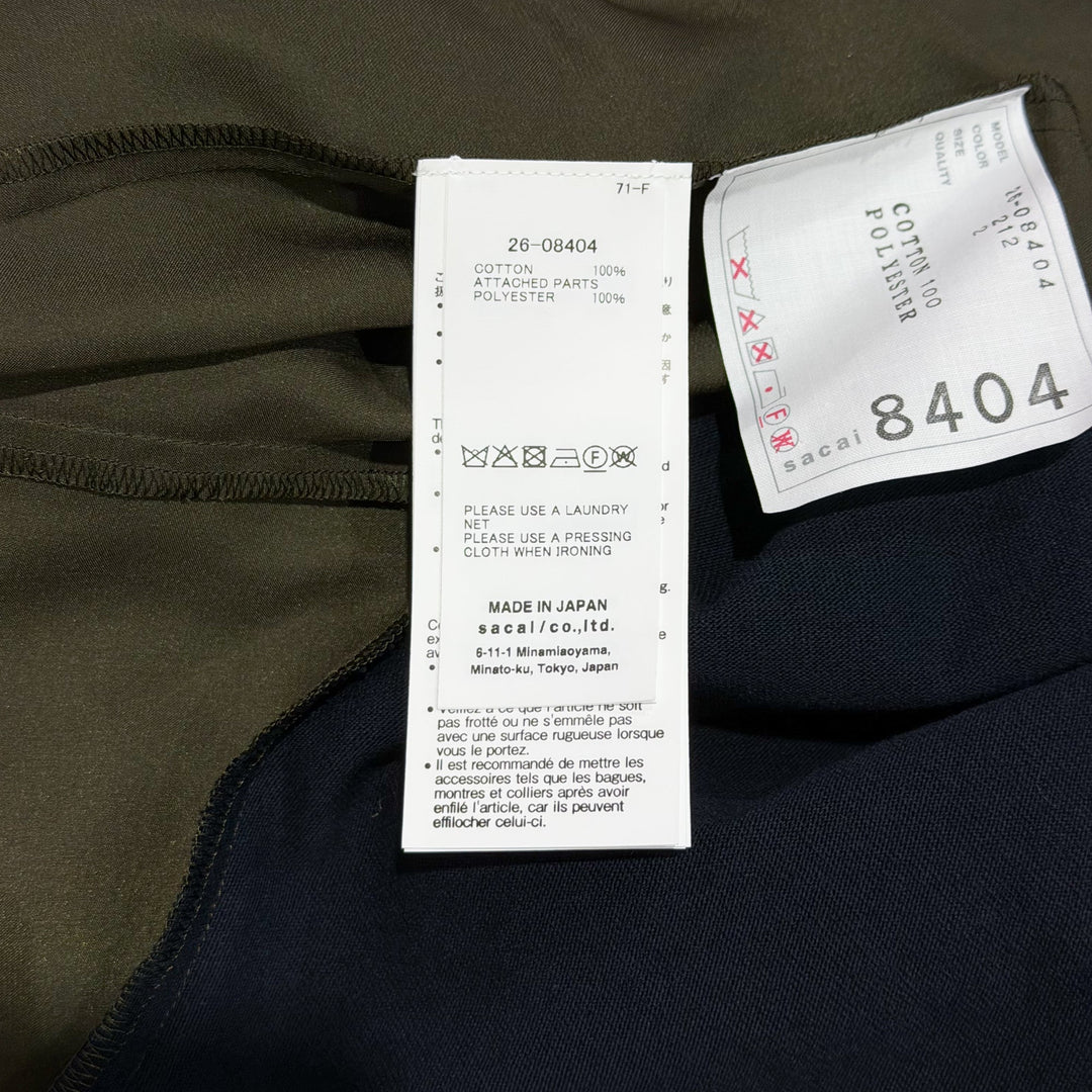 Satin x Cotton Jersey T-Shirt