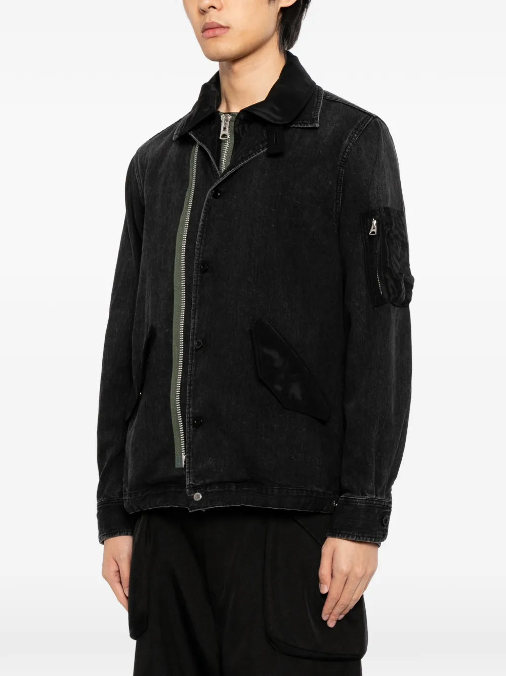 Denim x Nylon Twill Blouson