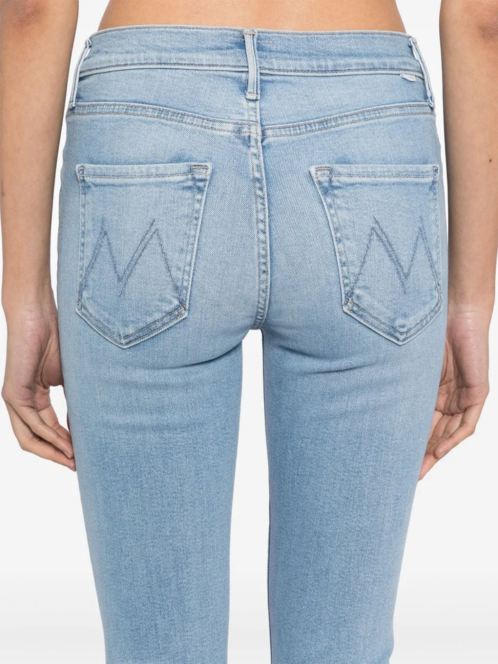 Mid Rise Dazzler Ankle Fray Jeans