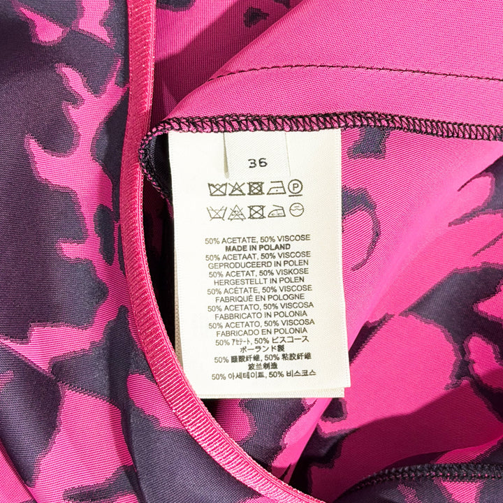 Bias Cut Skirt Double-Dye Floral