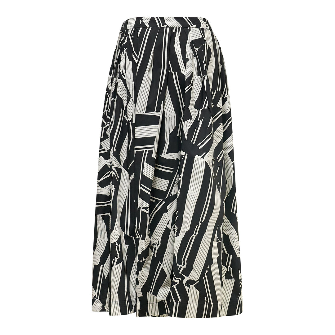 Full A-Line Skirt Crushed Stripe