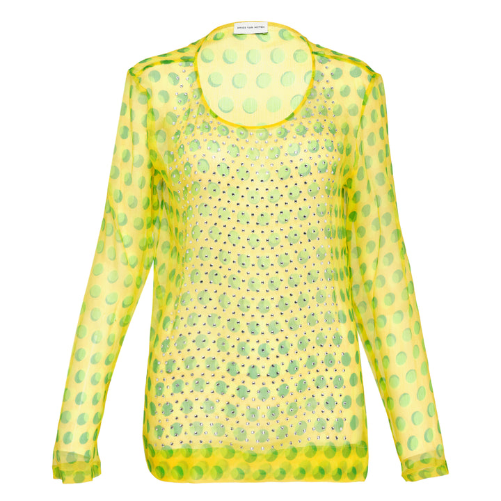 Dries Van Noten Hotfix Embellishment Top – Available at Club 21, Official Retailer in Singapore, Malaysia & Thailand with Global Shipping Online