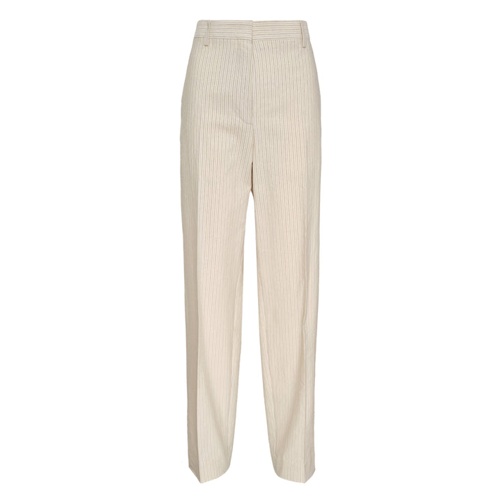 Low-Waisted Tailored Wide-Leg Pants