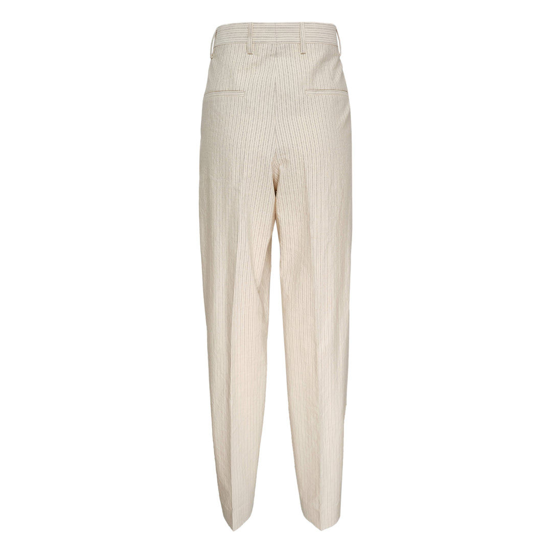 Low-Waisted Tailored Wide-Leg Pants