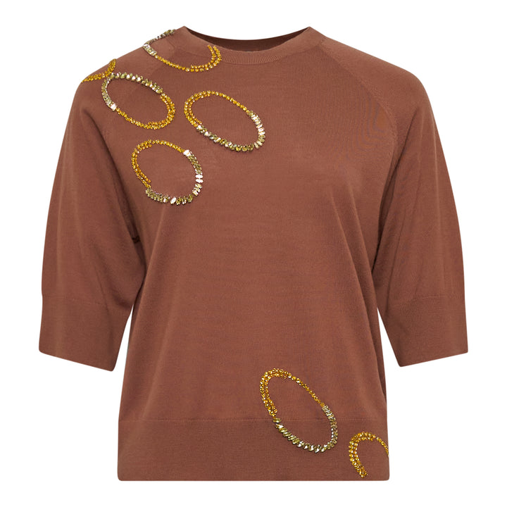 Dries Van Noten Sequin Embellished Crew Neck Top – Available at Club 21, Official Retailer in Singapore, Malaysia & Thailand with Global Shipping Online