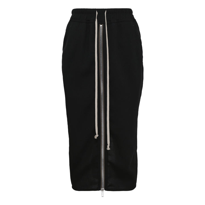 Zipped Short Pillar Twisted Skirt