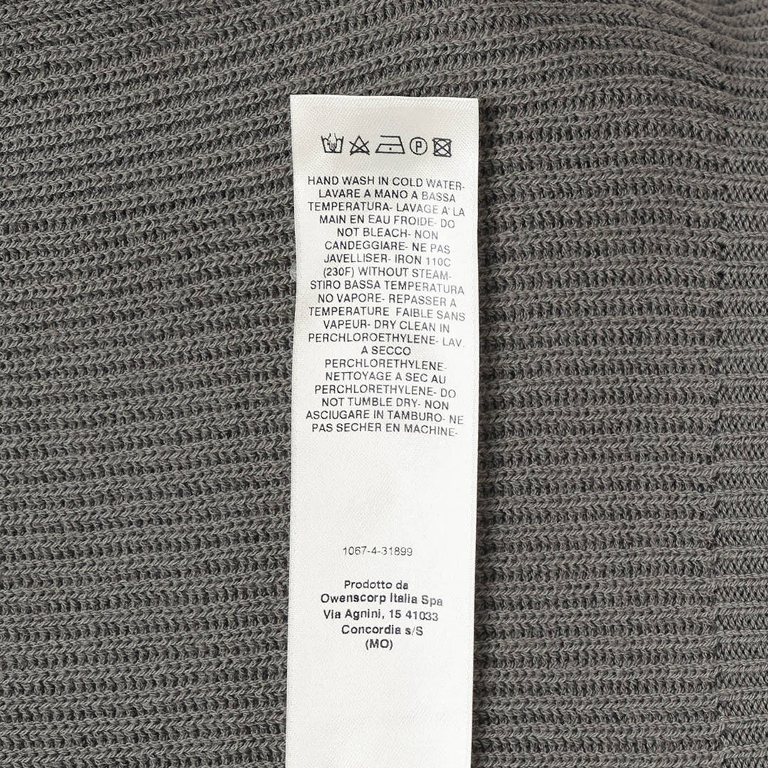 Dracu Cropped V Heavy Wool Knit