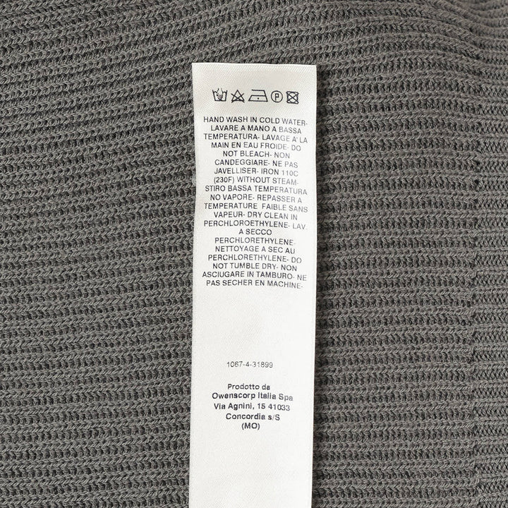 Dracu Cropped V Heavy Wool Knit