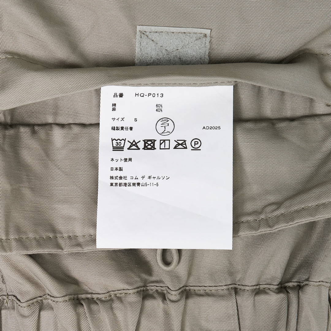 Utility Cotton Linen Blend Pants