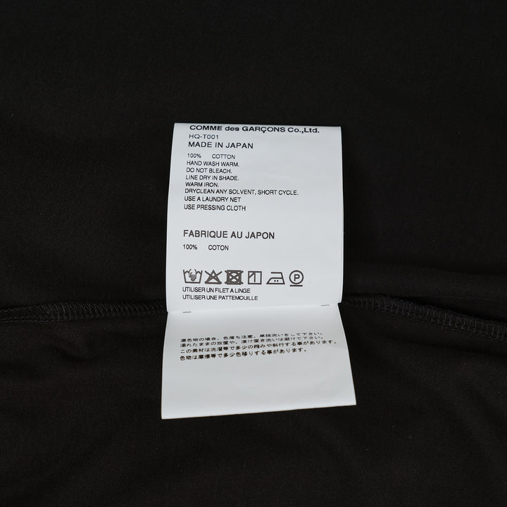 COMME des GARCONS HOMME Plain Cotton Jersey Rib Tee – Available at Club 21, Official Retailer in Singapore, Malaysia & Thailand with Global Shipping Online