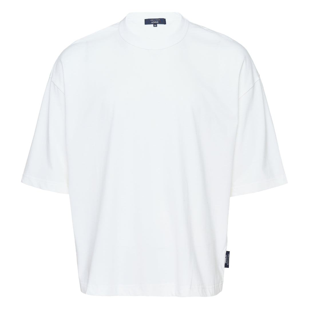COMME des GARCONS HOMME Plain Cotton Jersey Rib Tee – Available at Club 21, Official Retailer in Singapore, Malaysia & Thailand with Global Shipping Online