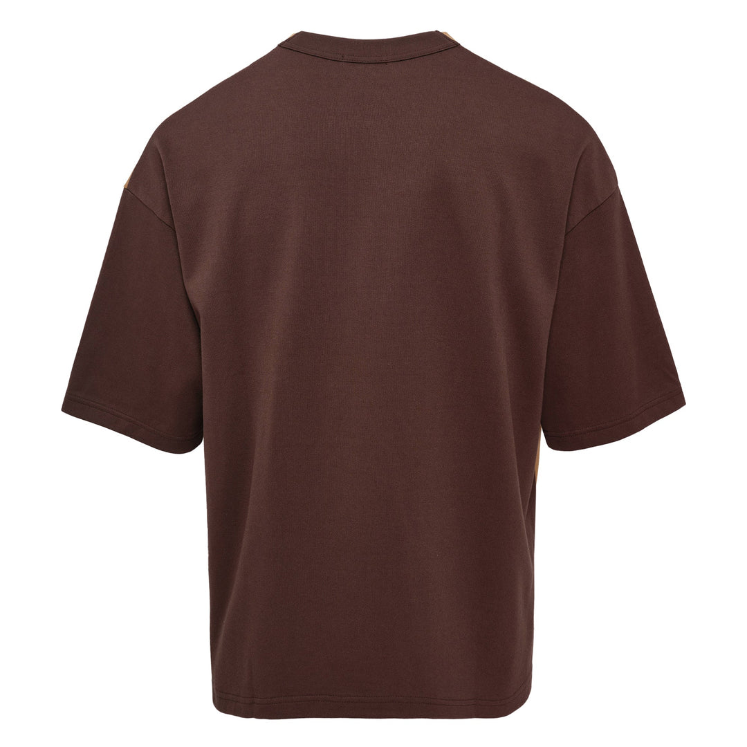 Contrasting Colour-Block Panel Tee