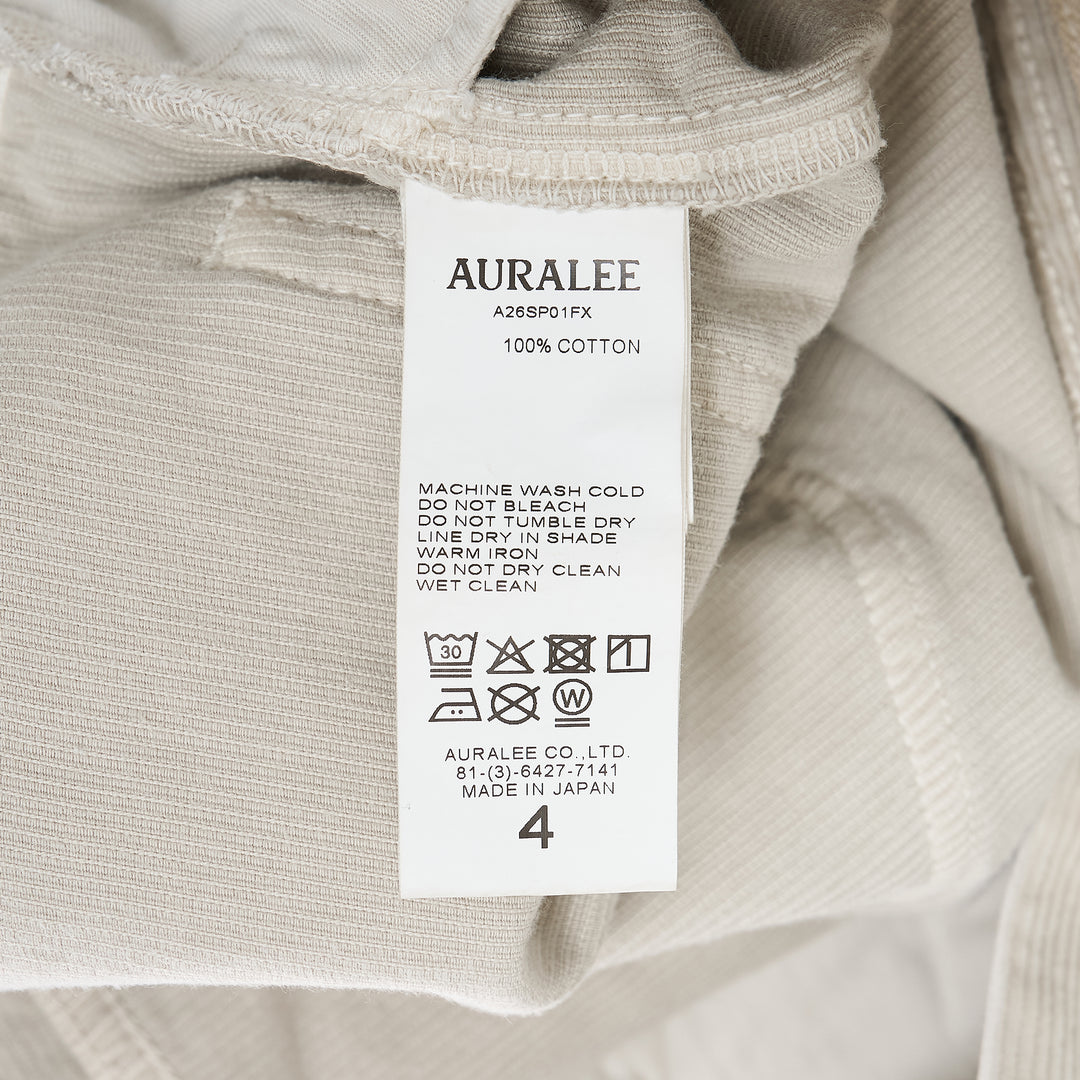 AURALEE Garment-Dyed Finx Corduroy Pants – Available at Club 21, Official Retailer in Singapore, Malaysia & Thailand with Global Shipping Online