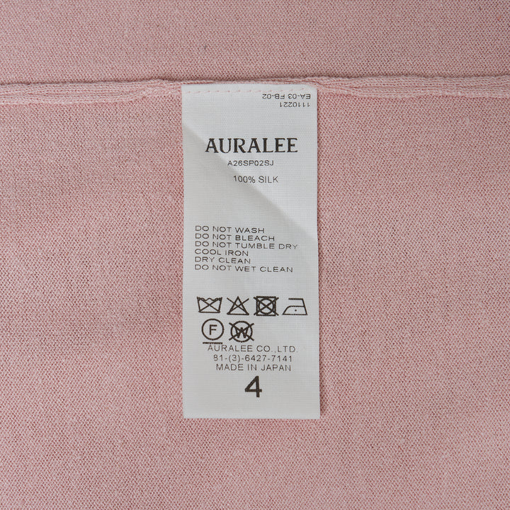 AURALEE High Gauge Tussah Silk Polo – Available at Club 21, Official Retailer in Singapore, Malaysia & Thailand with Global Shipping Online