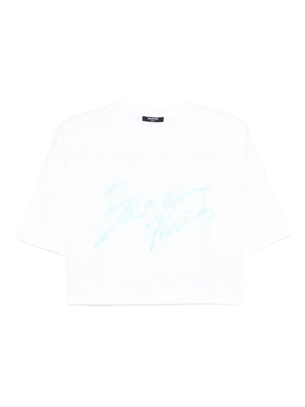 Balmain Paris Bulky Cropped T-Shirt