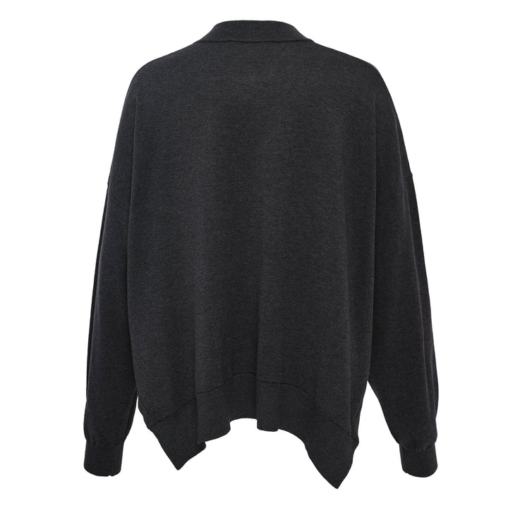 High-Neck Box Cardigan