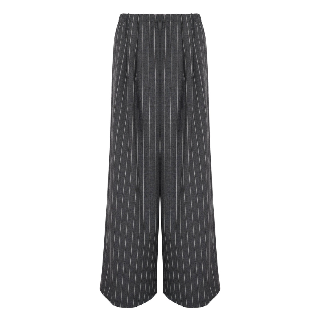 Relaxed Elastic Wide Trousers