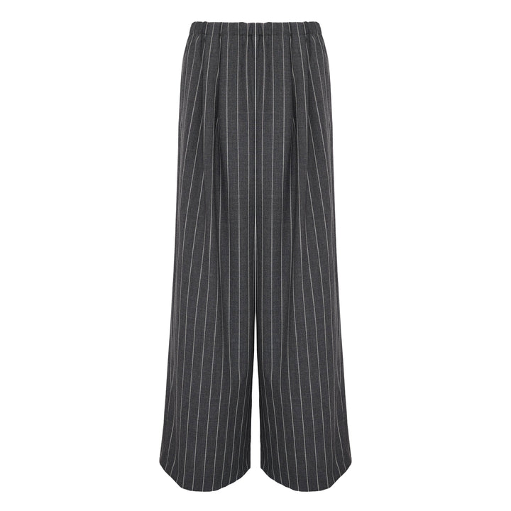 Relaxed Elastic Wide Trousers