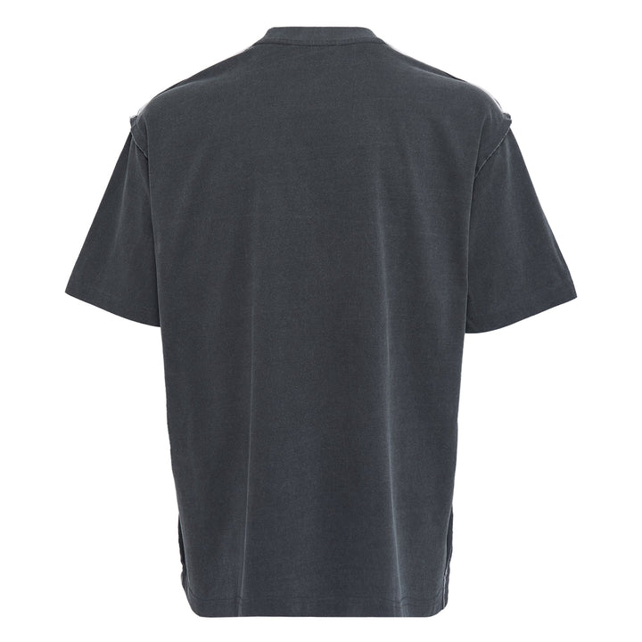 Washed T-Shirt With Shoulder Trim