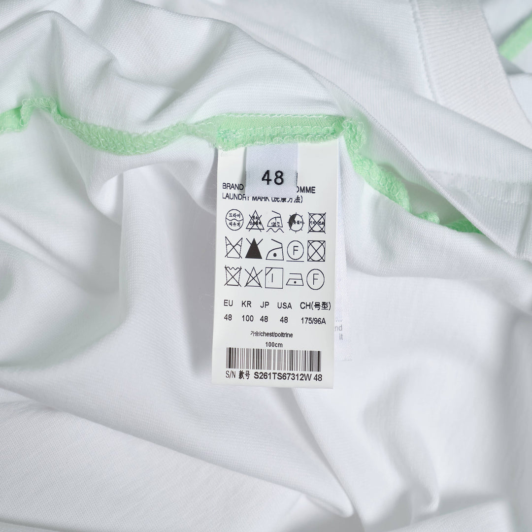 Washed T-Shirt With Shoulder Trim
