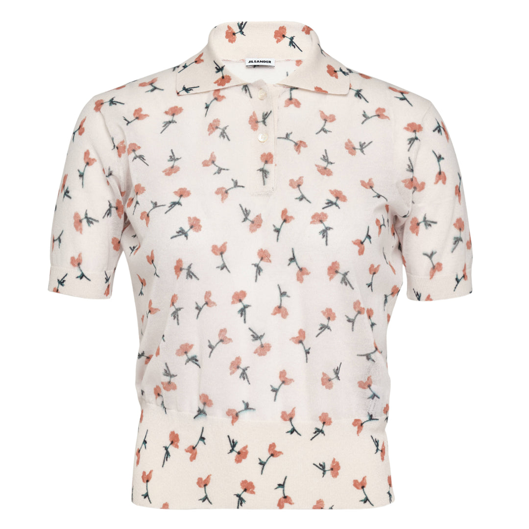 Polo Shirt Printed Sheer Cotton