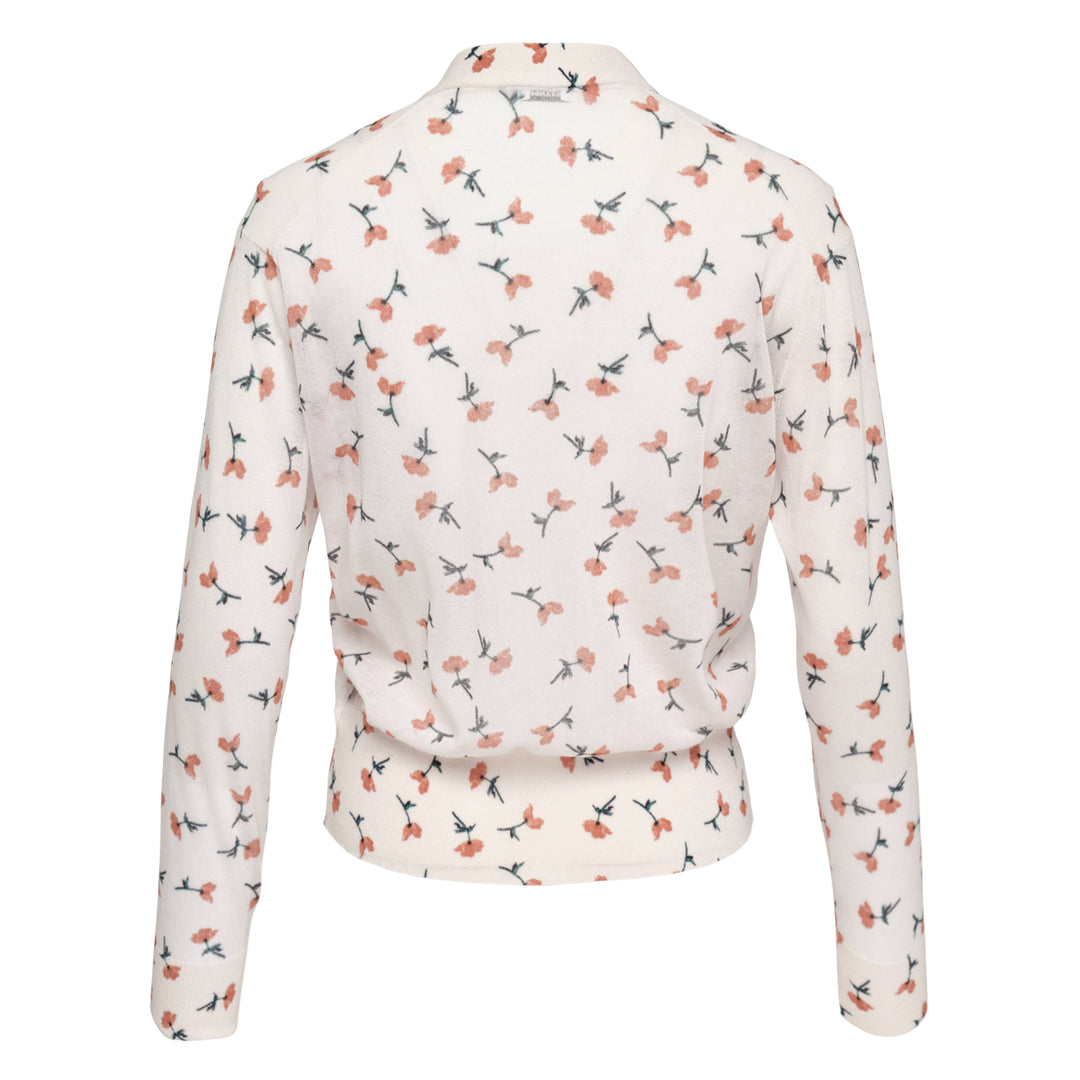 Printed Sheer Cotton Cardigan